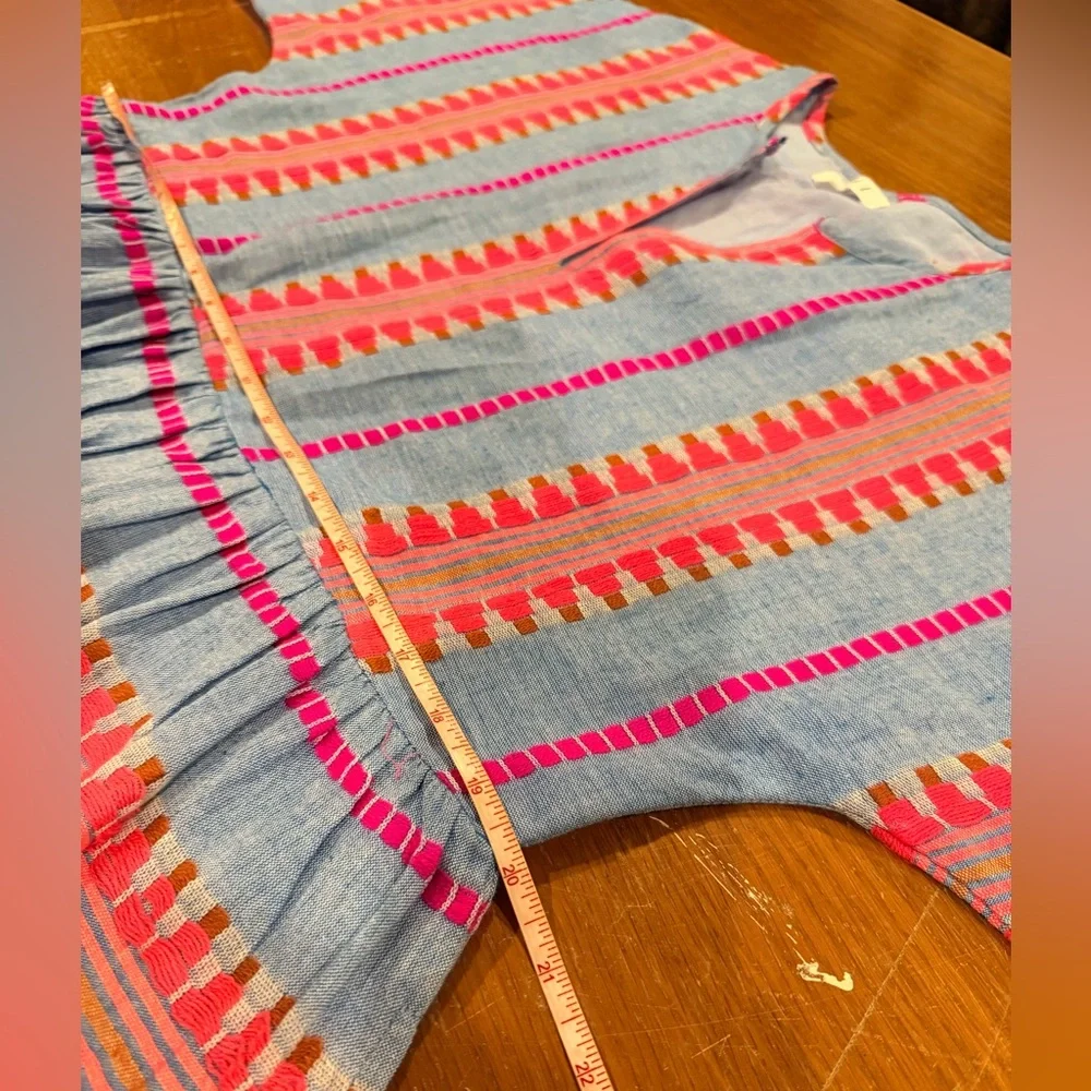 THML Pink and Blue Striped Mini Dress - Picture 11 of 14